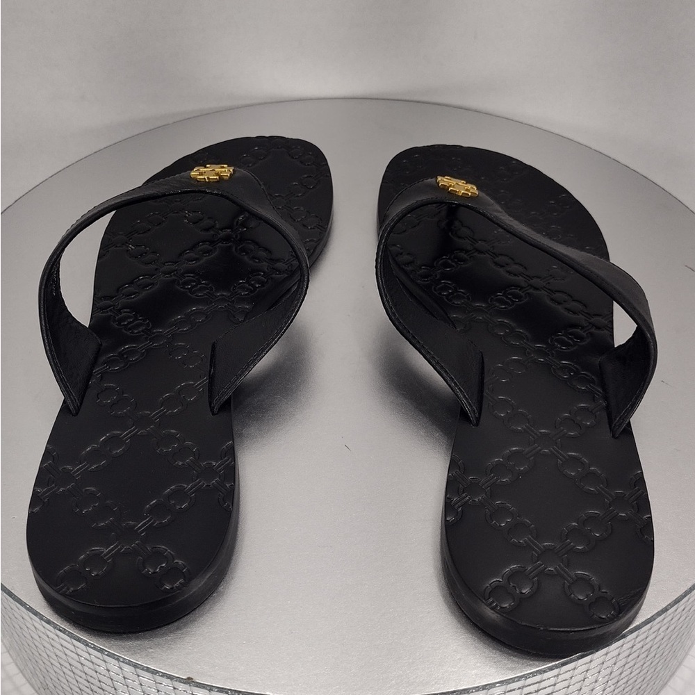 Tory Burch women’s Black Flip Flops with size 5 brand new w/out box and tags - Picture 7 of 9